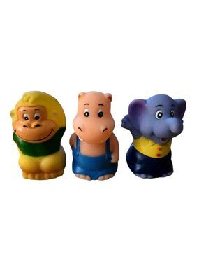 Vintage Plastic Animal Pencil Sharper Set of 3